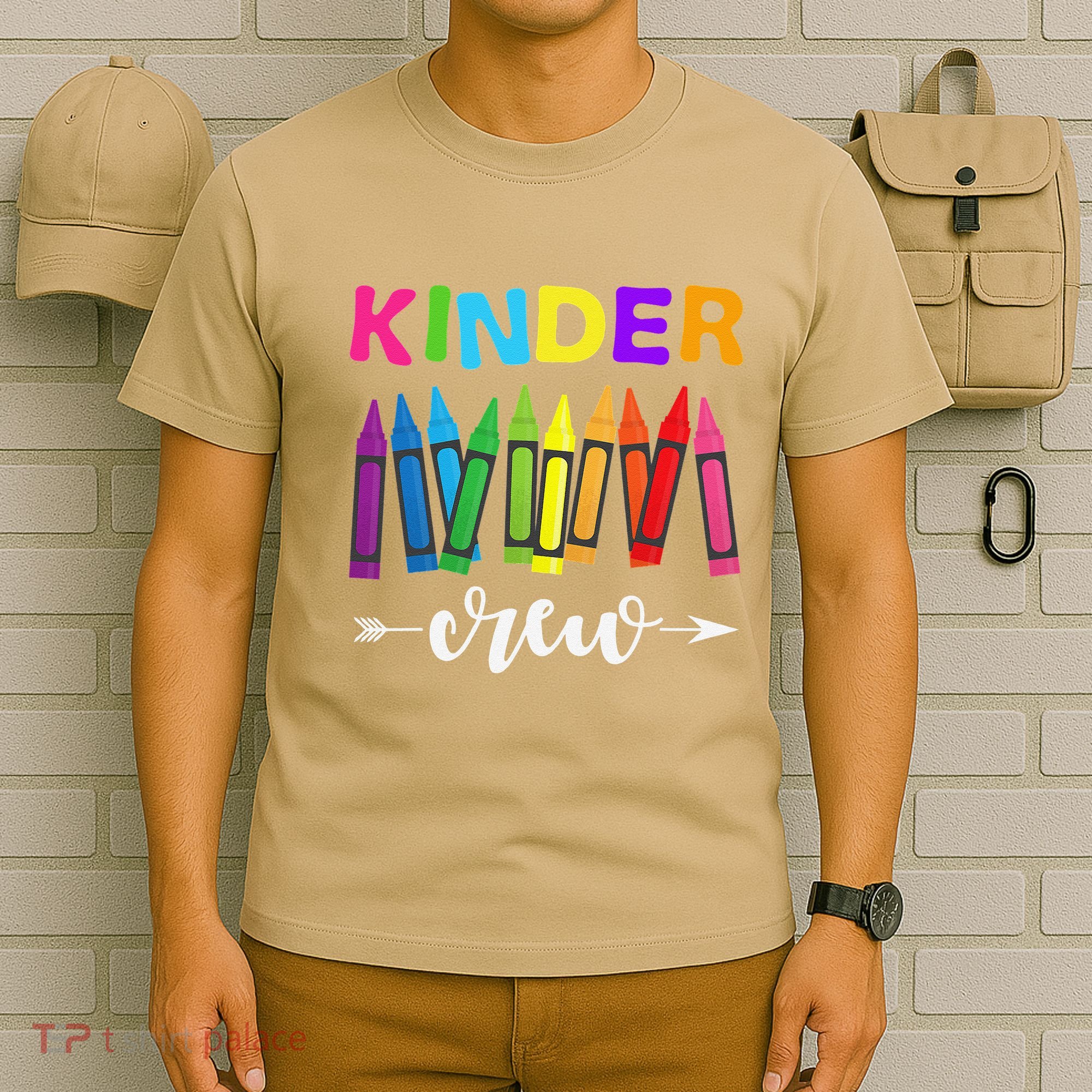 Kinder Crew Kindergarten Teacher 1st Day Of School T-Shirt