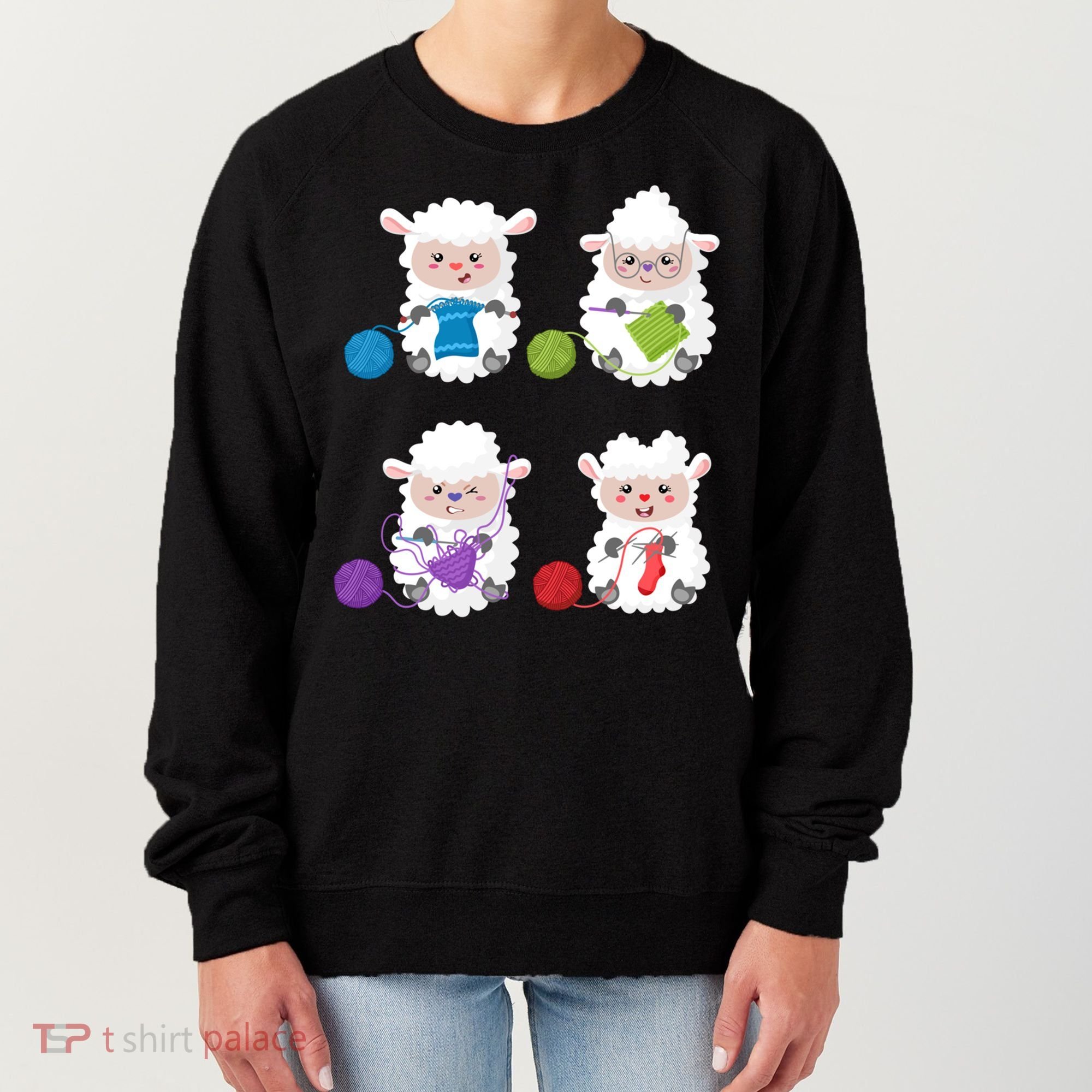 Knit Crochet Knitter Gift Crocheting Sheep Knitting Lover Cool Gift Women's Sweatshirt