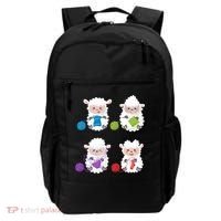 Knit Crochet Knitter Gift Crocheting Sheep Knitting Lover Cool Gift Backpack thumb 0