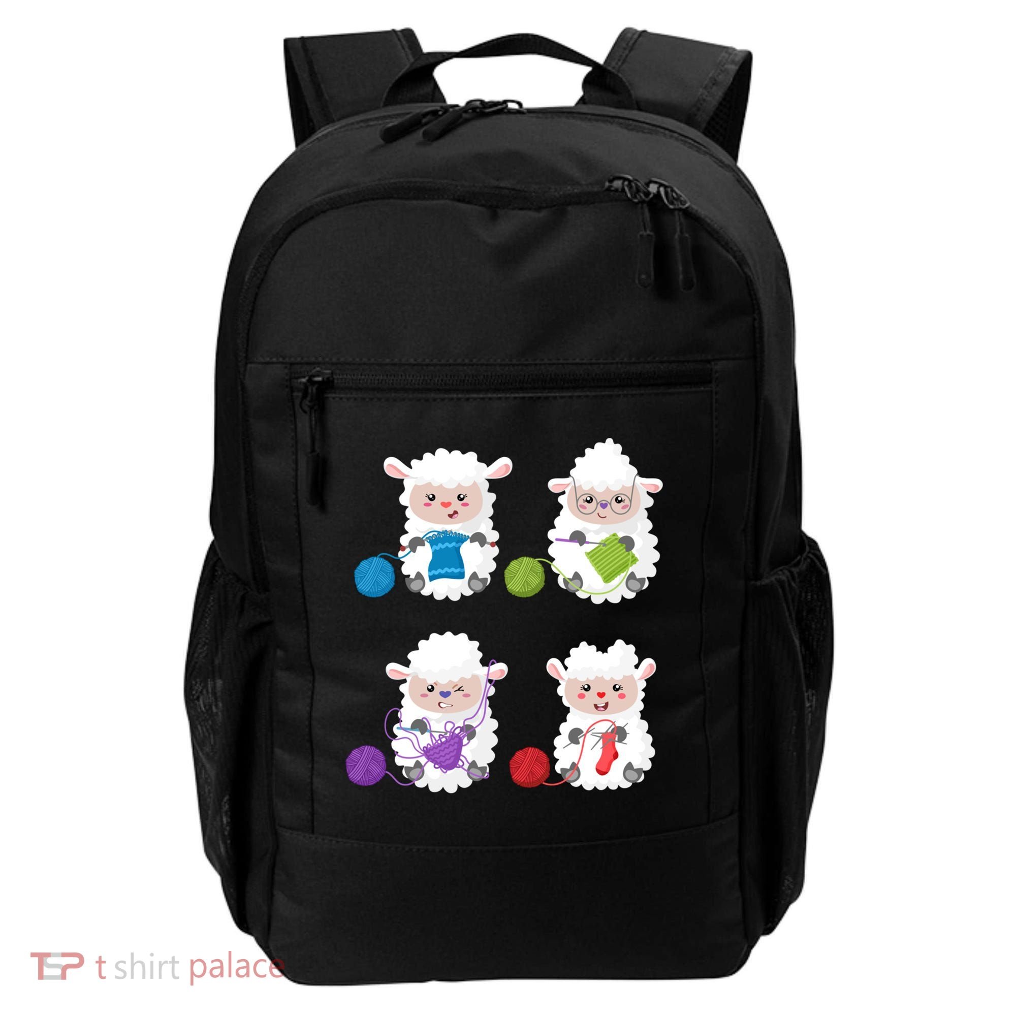 Knit Crochet Knitter Gift Crocheting Sheep Knitting Lover Cool Gift Backpack