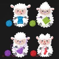 Knit Crochet Knitter Gift Crocheting Sheep Knitting Lover Cool Gift Bucket Hat thumb 4