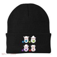 Knit Crochet Knitter Gift Crocheting Sheep Knitting Lover Cool Gift Beanie thumb 0