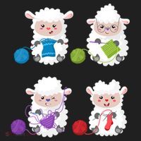 Knit Crochet Knitter Gift Crocheting Sheep Knitting Lover Cool Gift Beanie thumb 2