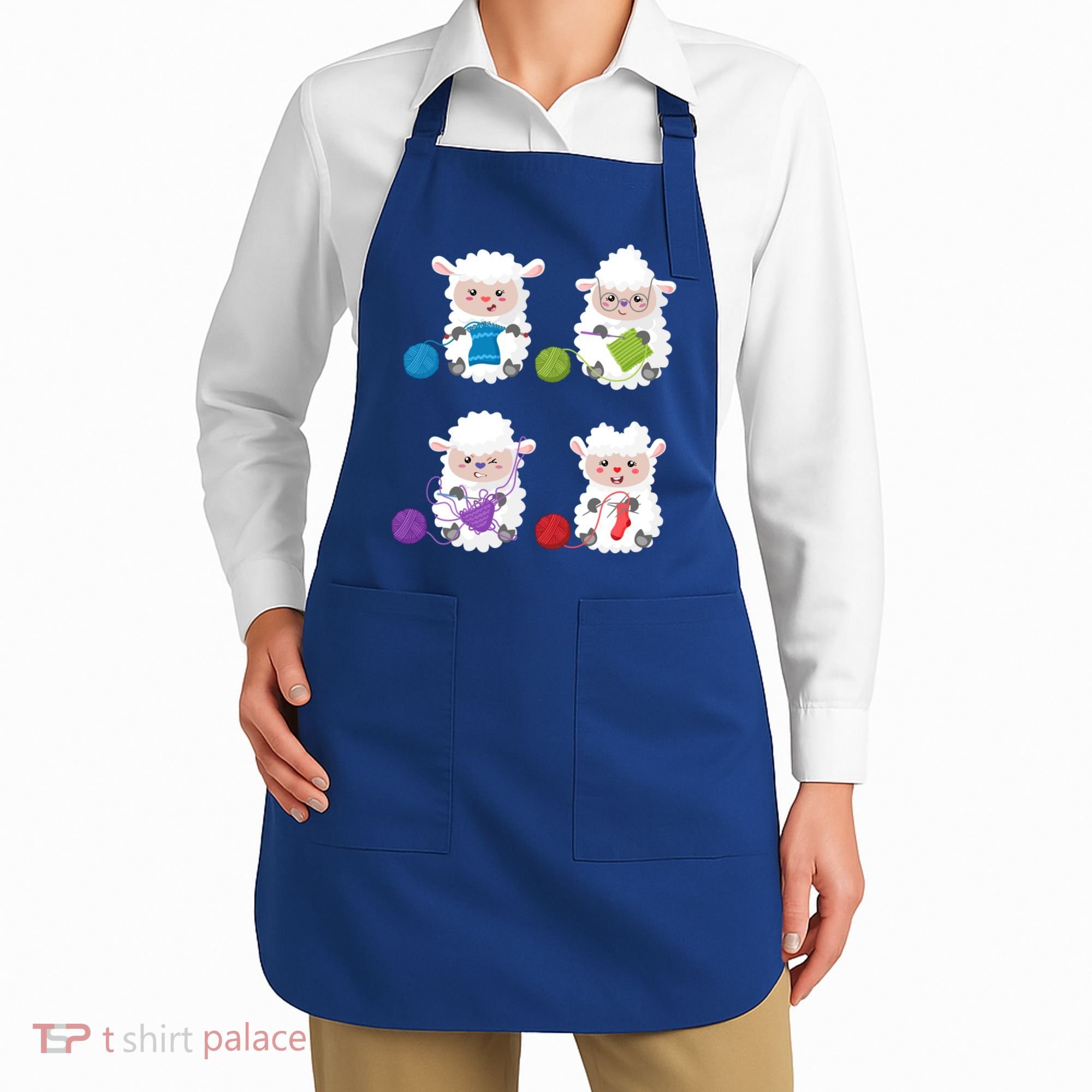 Knit Crochet Knitter Gift Crocheting Sheep Knitting Lover Cool Gift Apron