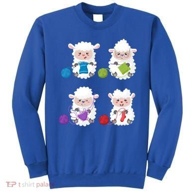Knit Crochet Knitter Gift Crocheting Sheep Knitting Lover Cool Gift Sweatshirt