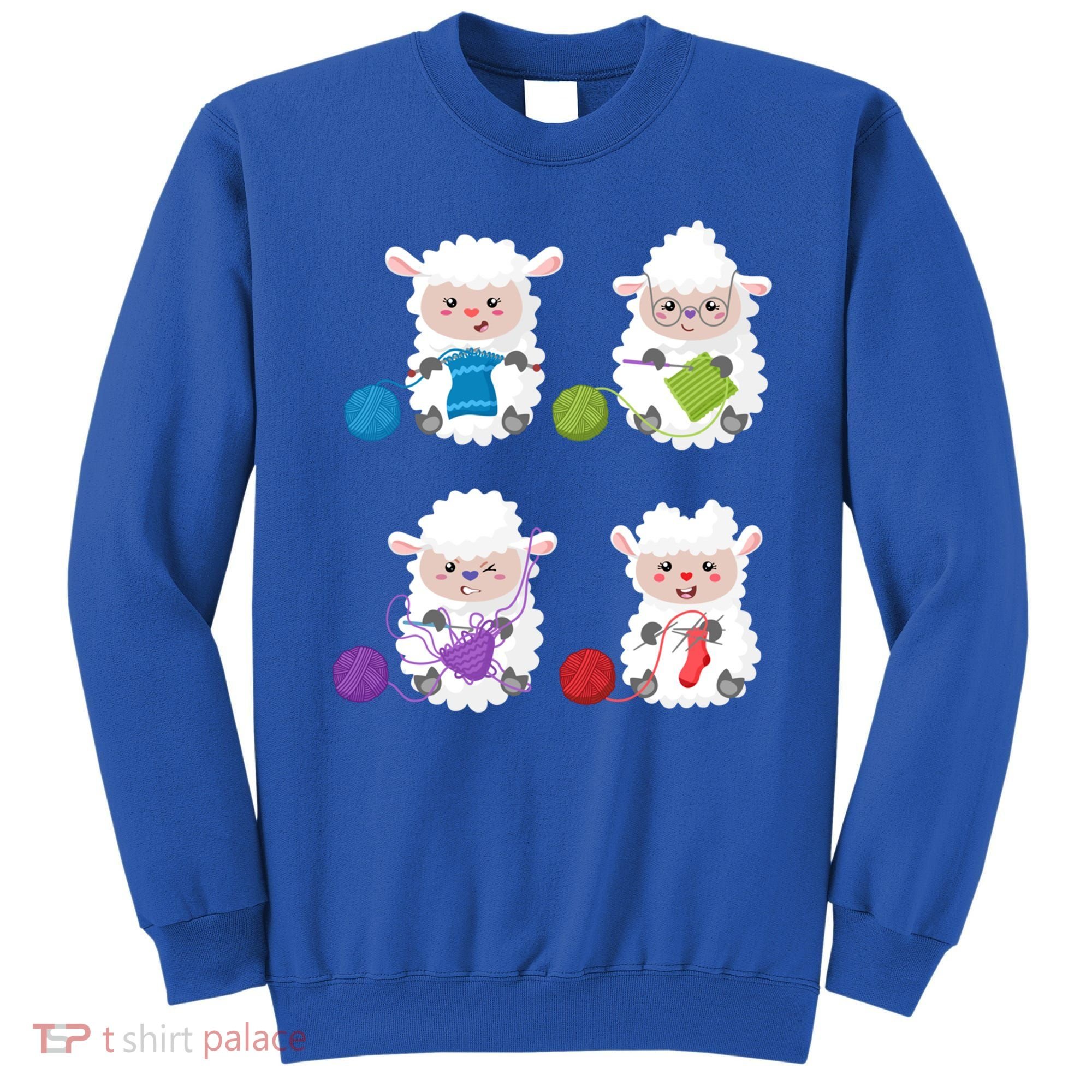 Knit Crochet Knitter Gift Crocheting Sheep Knitting Lover Cool Gift Sweatshirt