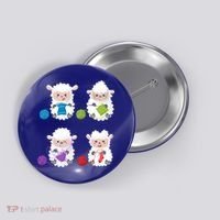 Knit Crochet Knitter Gift Crocheting Sheep Knitting Lover Cool Gift Button thumb 0