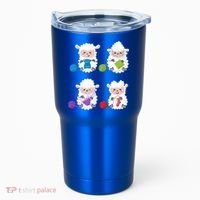 Knit Crochet Knitter Gift Crocheting Sheep Knitting Lover Cool Gift Tumbler thumb 0