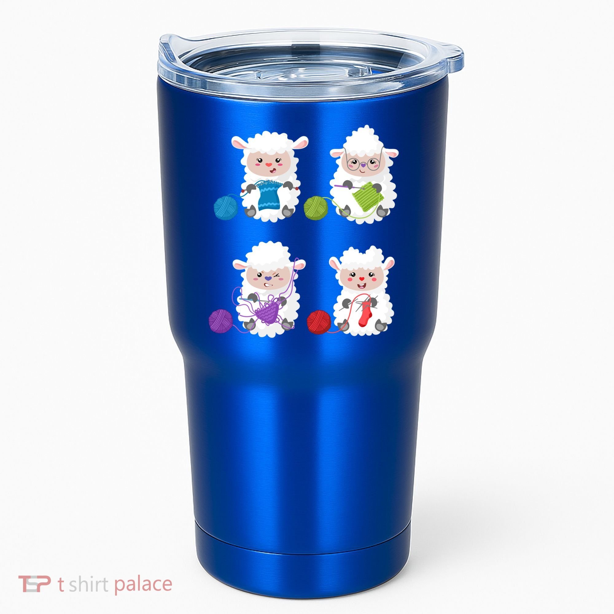Knit Crochet Knitter Gift Crocheting Sheep Knitting Lover Cool Gift Tumbler