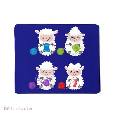 Knit Crochet Knitter Gift Crocheting Sheep Knitting Lover Cool Gift Mousepad