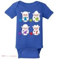 Knit Crochet Knitter Gift Crocheting Sheep Knitting Lover Cool Gift Baby Bodysuit thumb 0