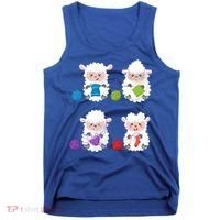 Knit Crochet Knitter Gift Crocheting Sheep Knitting Lover Cool Gift Tank Top thumb 0