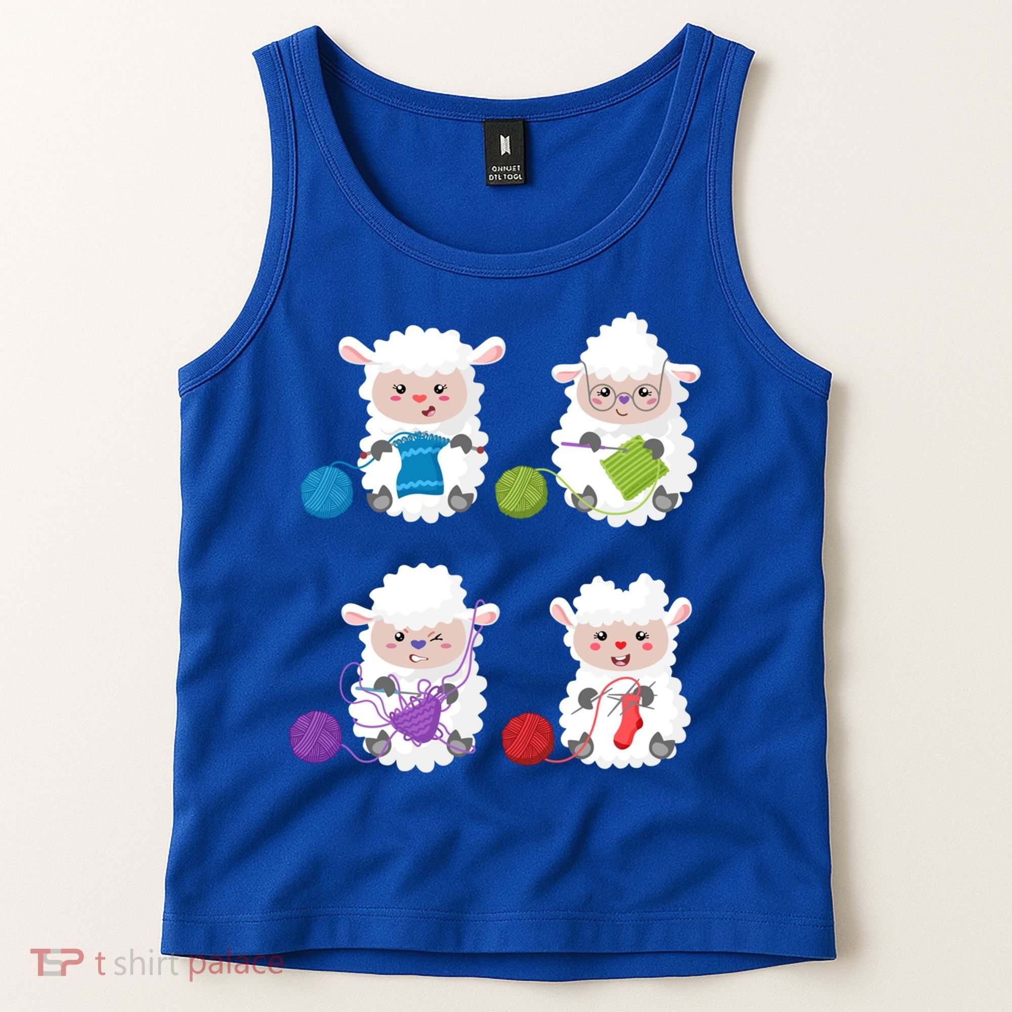Knit Crochet Knitter Gift Crocheting Sheep Knitting Lover Cool Gift Tank Top