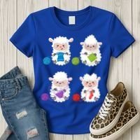 Knit Crochet Knitter Gift Crocheting Sheep Knitting Lover Cool Gift Women's T-Shirt thumb 3