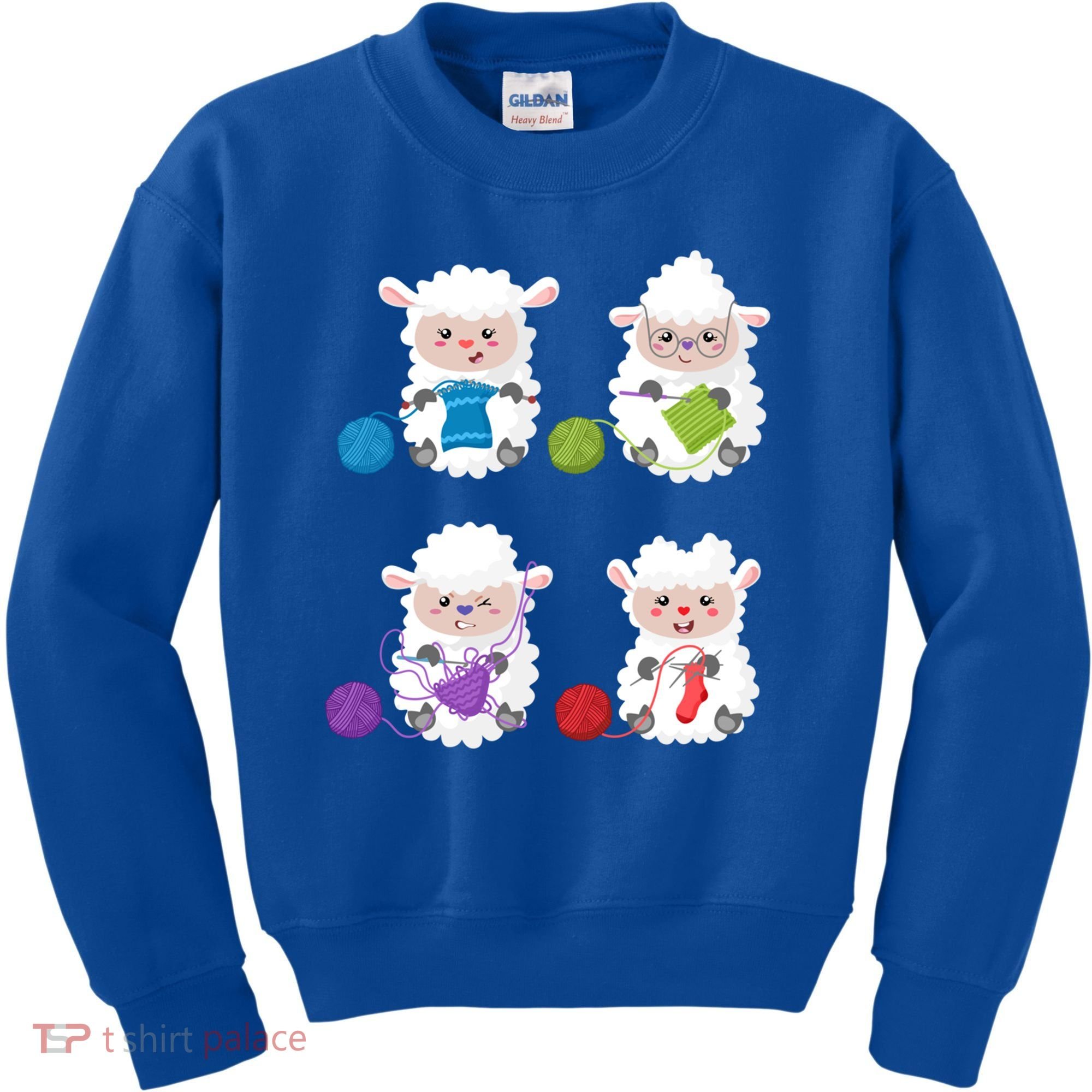 Knit Crochet Knitter Gift Crocheting Sheep Knitting Lover Cool Gift Kids Sweatshirt
