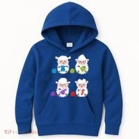 Knit Crochet Knitter Gift Crocheting Sheep Knitting Lover Cool Gift Kids Hoodie thumb 0