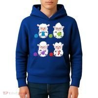 Knit Crochet Knitter Gift Crocheting Sheep Knitting Lover Cool Gift Kids Hoodie thumb 4