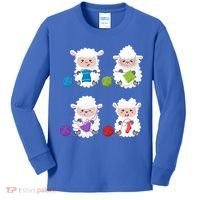 Knit Crochet Knitter Gift Crocheting Sheep Knitting Lover Cool Gift Kids Long Sleeve Shirt thumb 0
