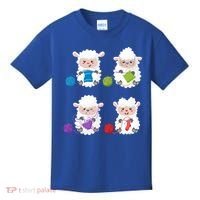 Knit Crochet Knitter Gift Crocheting Sheep Knitting Lover Cool Gift Kids T-Shirt thumb 0