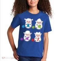 Knit Crochet Knitter Gift Crocheting Sheep Knitting Lover Cool Gift Kids T-Shirt thumb 2