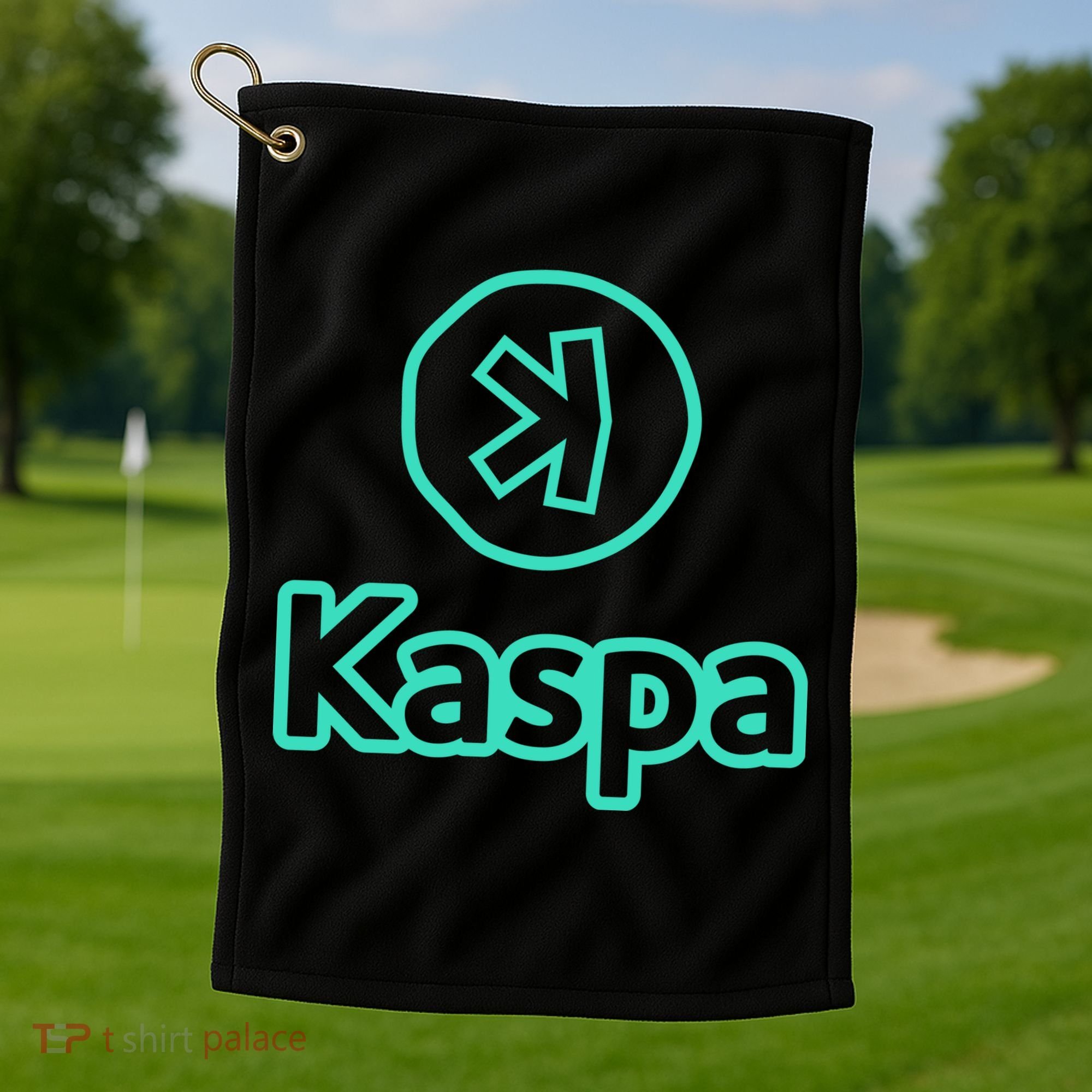 Kaspa Crypto Kaspa Merch Kaspa Gifts Kaspa Miner Kaspa Mining Kaspa Crypto Merch Golf Towel