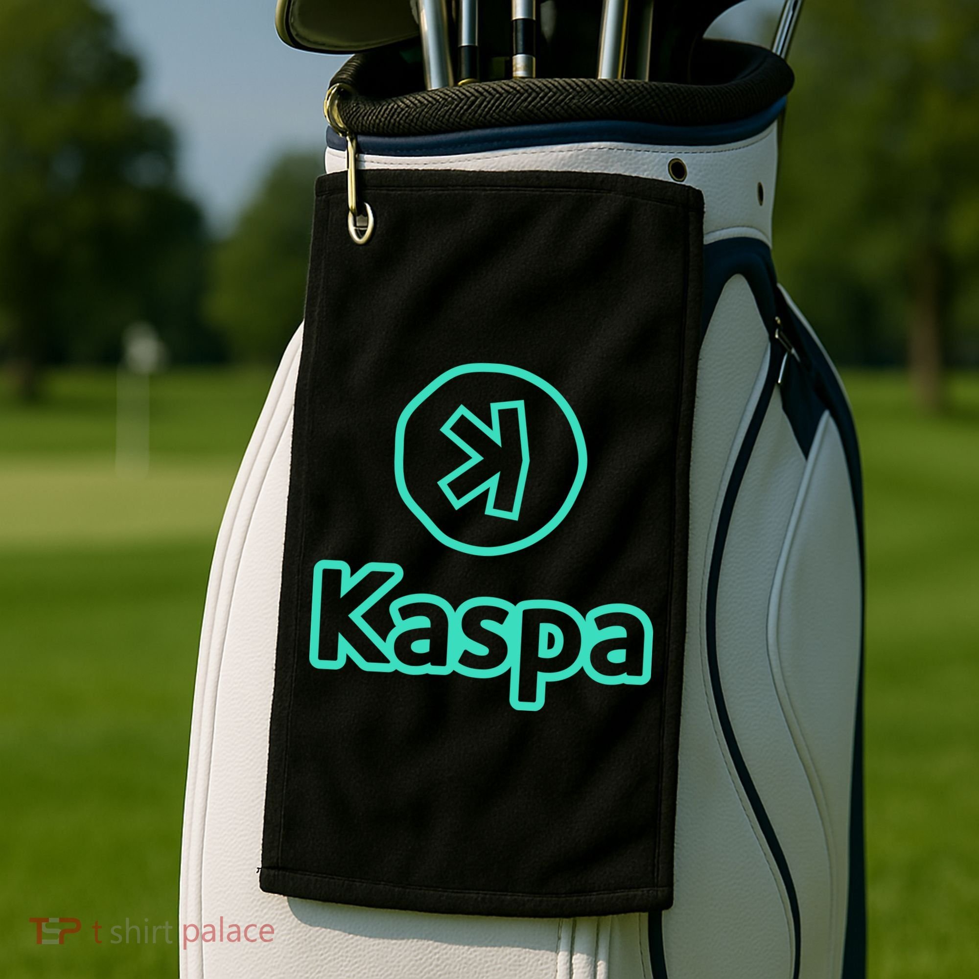 Kaspa Crypto Kaspa Merch Kaspa Gifts Kaspa Miner Kaspa Mining Kaspa Crypto Merch Golf Towel