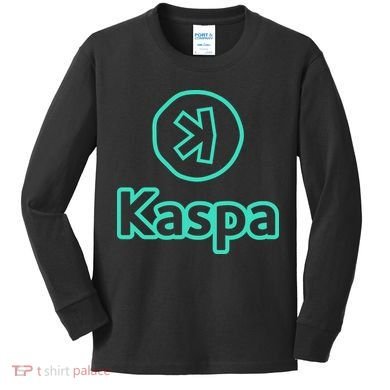 Kaspa Crypto Kaspa Merch Kaspa Gifts Kaspa Miner Kaspa Mining Kaspa Crypto Merch Kids Long Sleeve Shirt