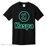 Kaspa Crypto Kaspa Merch Kaspa Gifts Kaspa Miner Kaspa Mining Kaspa Crypto Merch Kids T-Shirt thumb 0