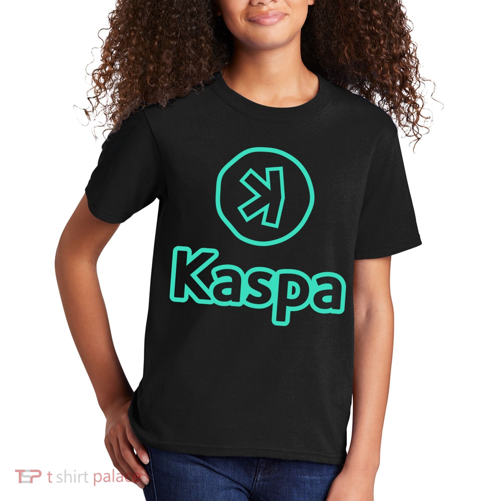 Kaspa Crypto Kaspa Merch Kaspa Gifts Kaspa Miner Kaspa Mining Kaspa Crypto Merch Kids T-Shirt