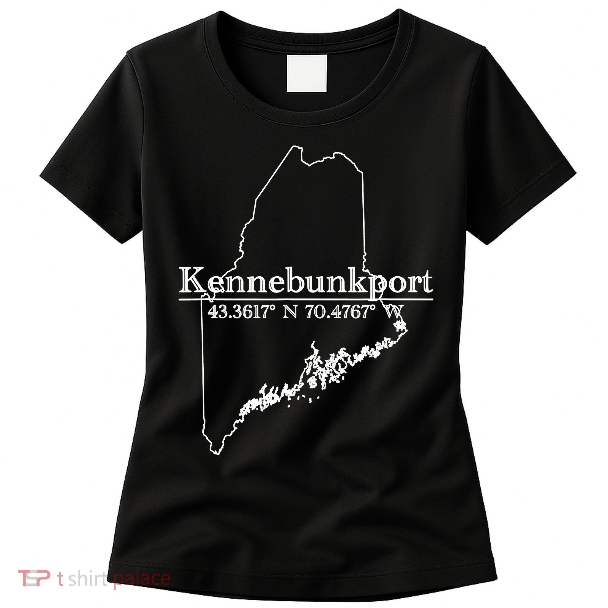 Kennebunkport Coordinates Women's T-Shirt