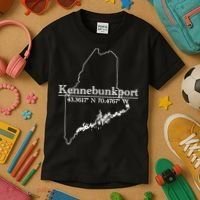 Kennebunkport Coordinates Kids T-Shirt thumb 3