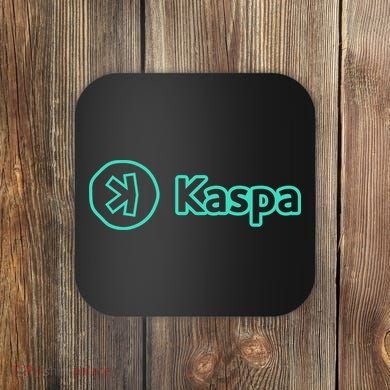 Kaspa Crypto Kaspa Merch Kaspa Mining Kaspa Gifts Kaspa Miner Kaspa Crypto Merch Coaster