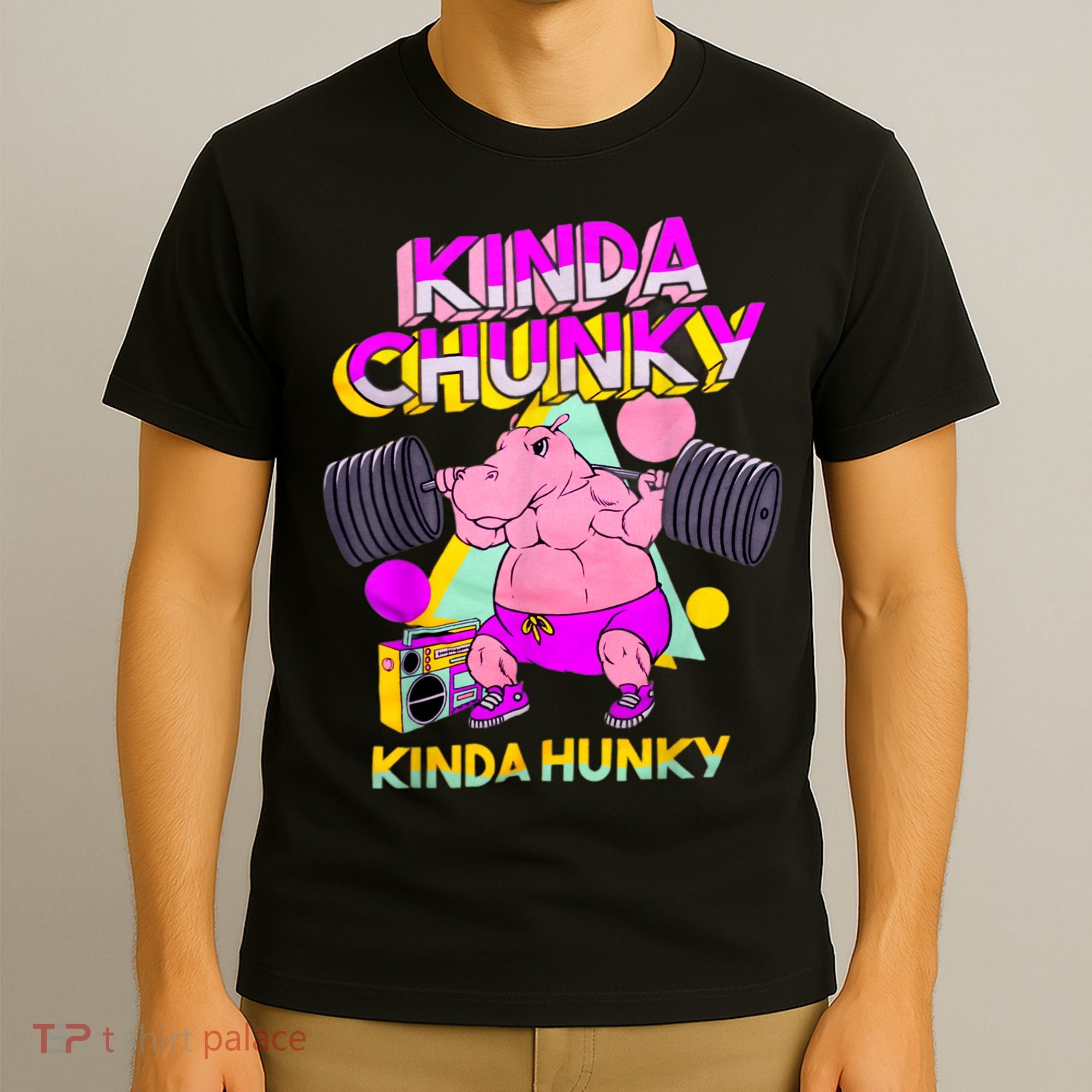 Kinda Chunky Kinda Hunky, Bodybuilding Gym T-Shirt