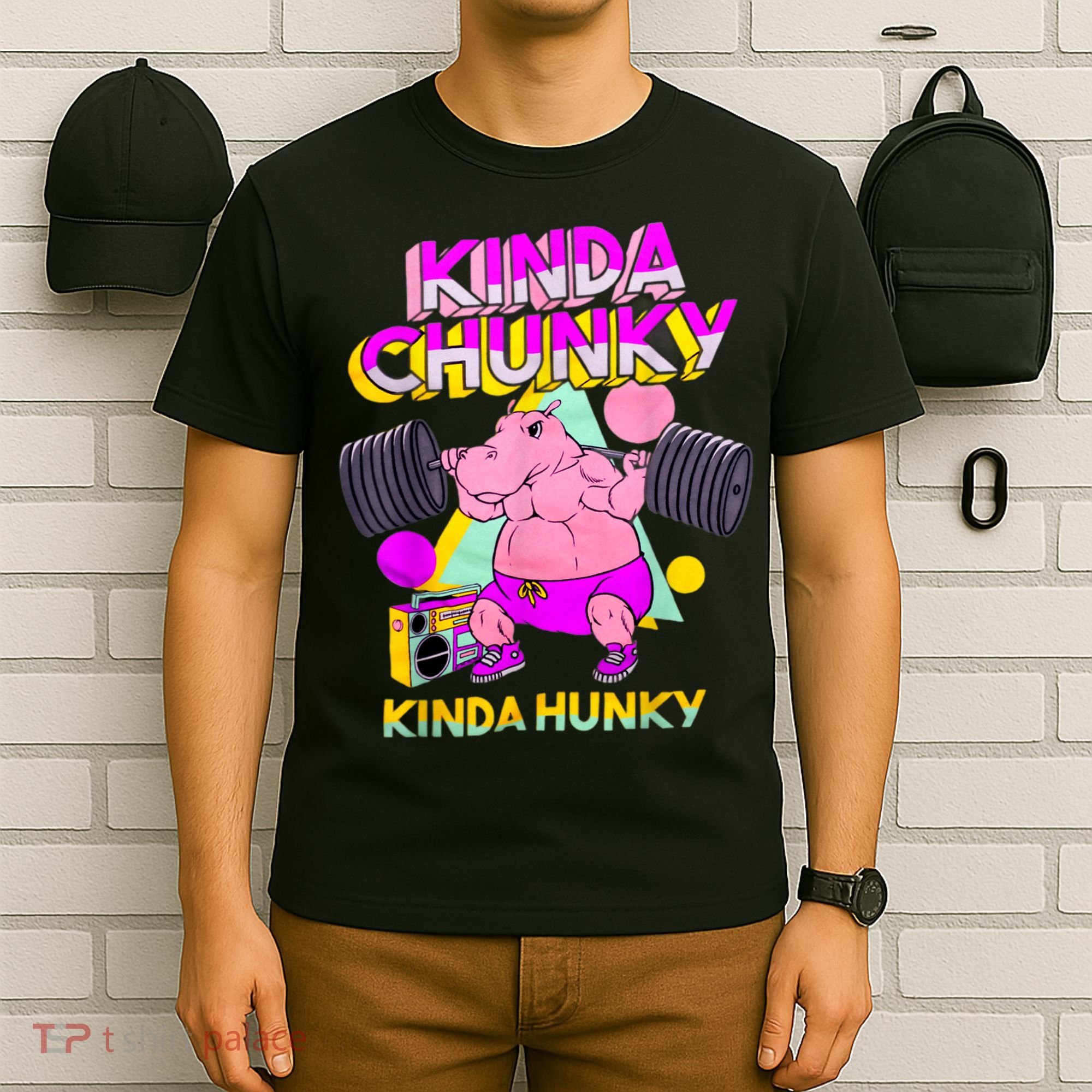 Kinda Chunky Kinda Hunky, Bodybuilding Gym T-Shirt