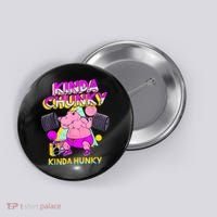 Kinda Chunky Kinda Hunky, Bodybuilding Gym Button thumb 0