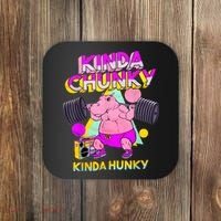 Kinda Chunky Kinda Hunky, Bodybuilding Gym Coaster thumb 0
