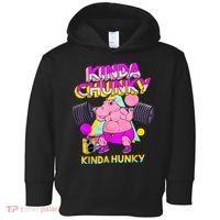 Kinda Chunky Kinda Hunky, Bodybuilding Gym Toddler Hoodie thumb 0