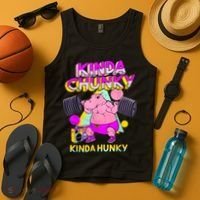 Kinda Chunky Kinda Hunky, Bodybuilding Gym Tank Top thumb 4