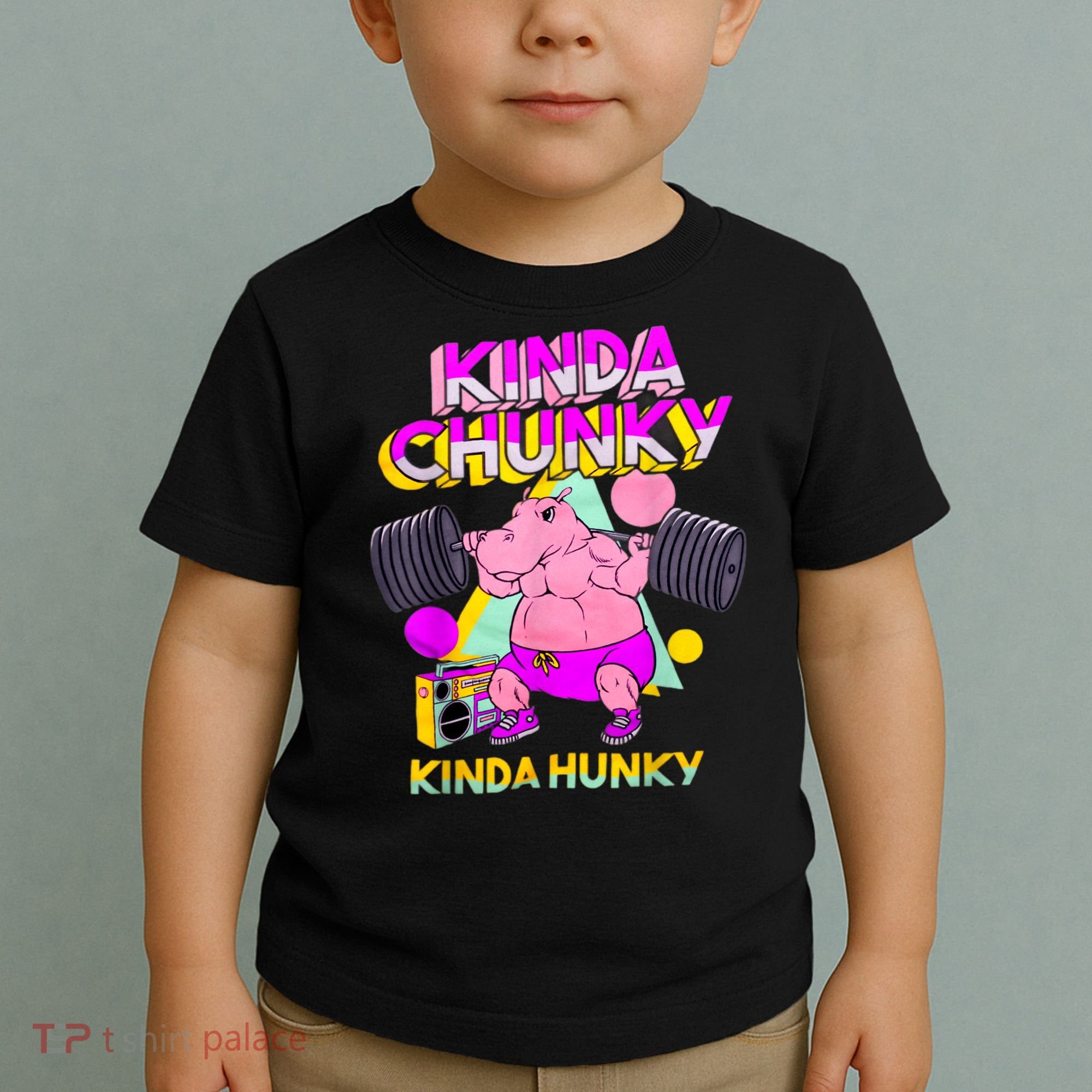 Kinda Chunky Kinda Hunky, Bodybuilding Gym Toddler T-Shirt