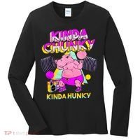 Kinda Chunky Kinda Hunky, Bodybuilding Gym Women's Long Sleeve Shirt thumb 0