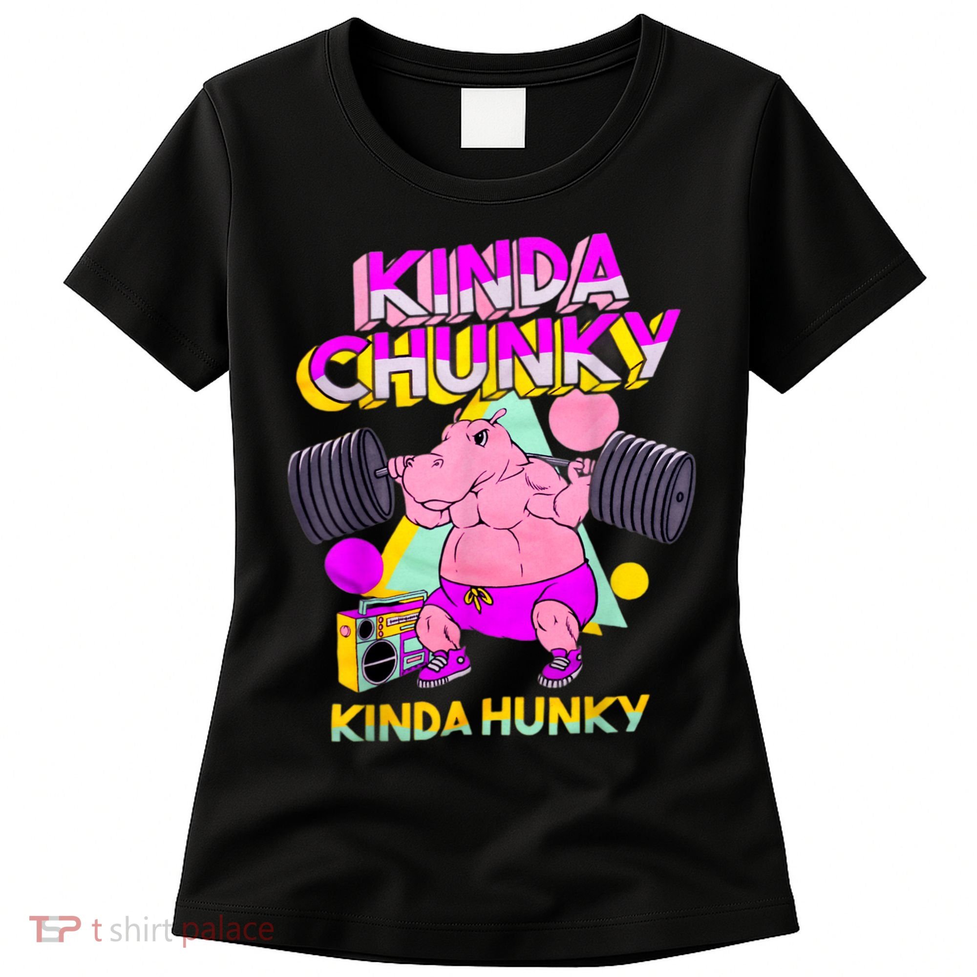 Kinda Chunky Kinda Hunky, Bodybuilding Gym Women's T-Shirt
