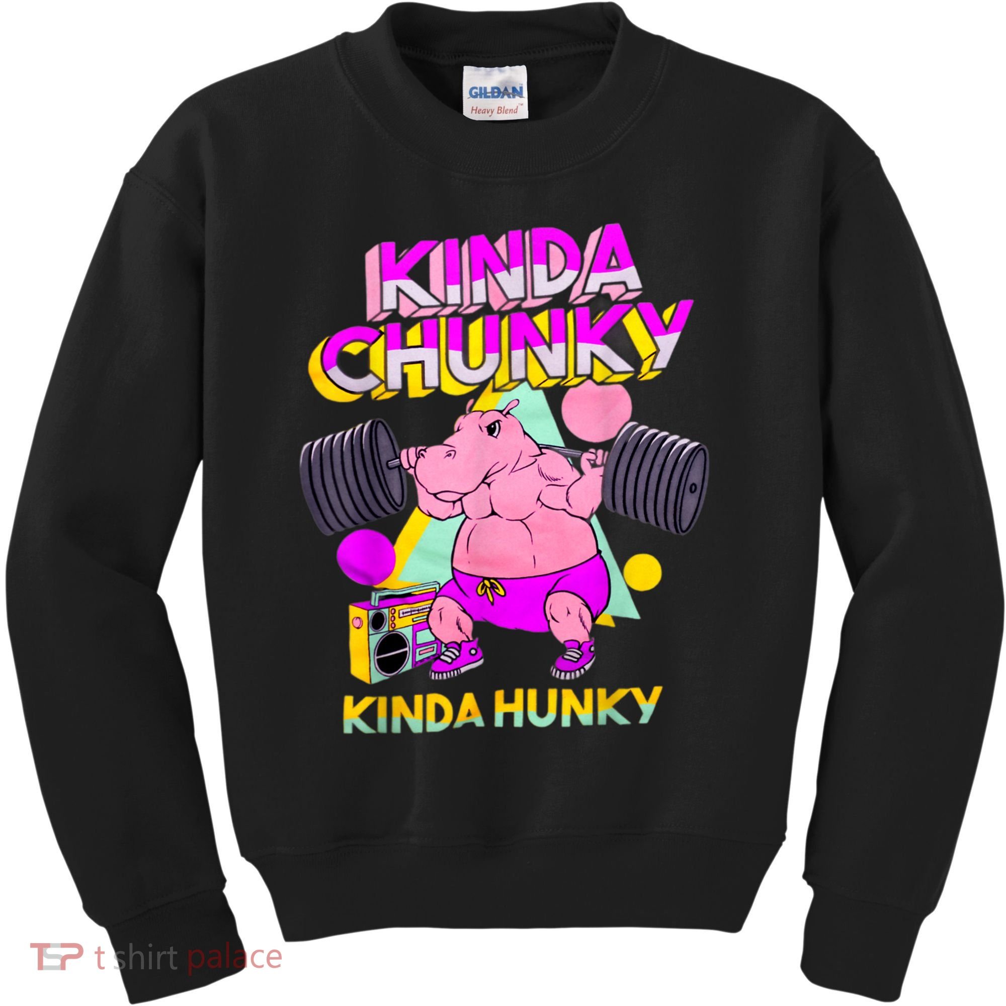 Kinda Chunky Kinda Hunky, Bodybuilding Gym Kids Sweatshirt