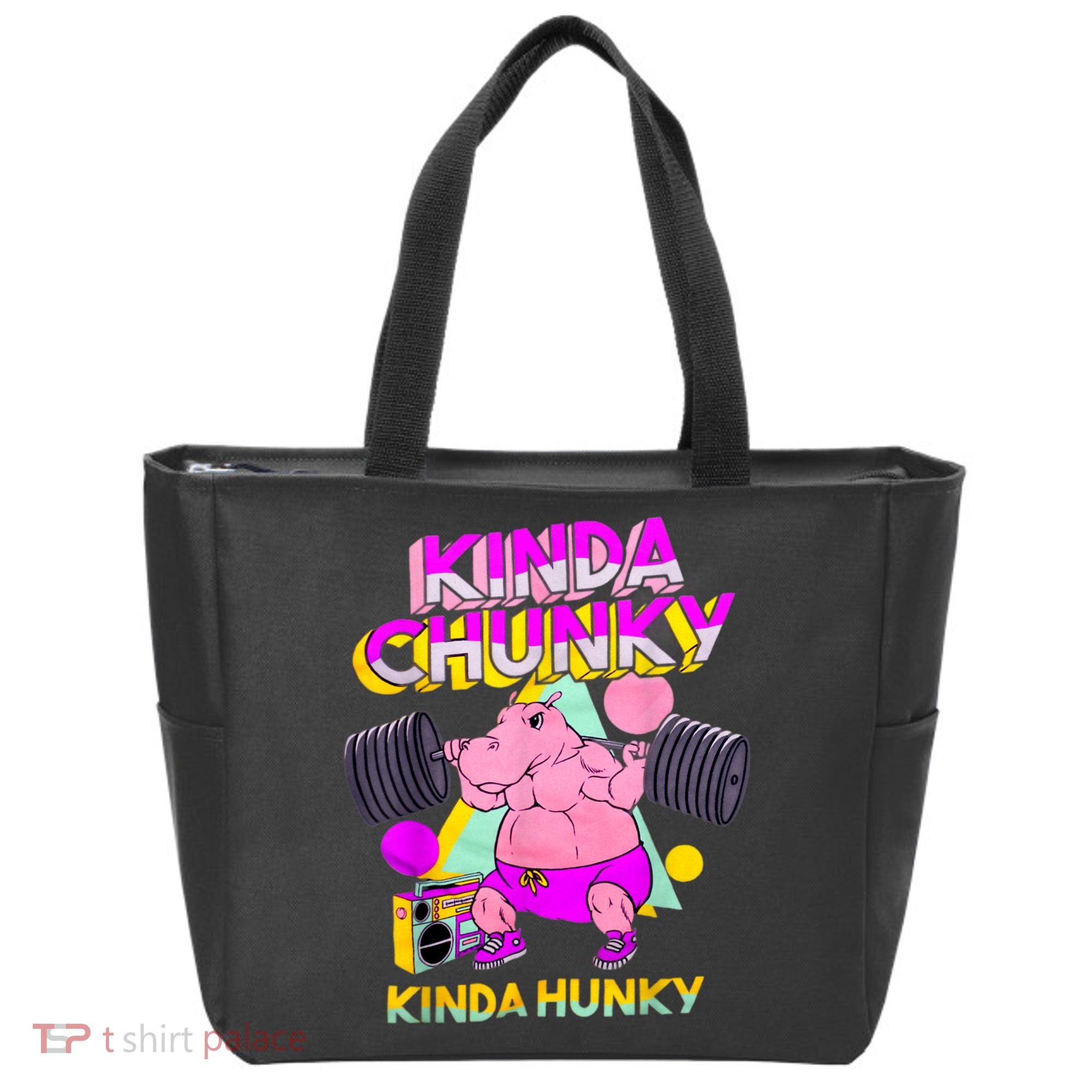 Kinda Chunky Kinda Hunky, Bodybuilding Gym Tote Bag