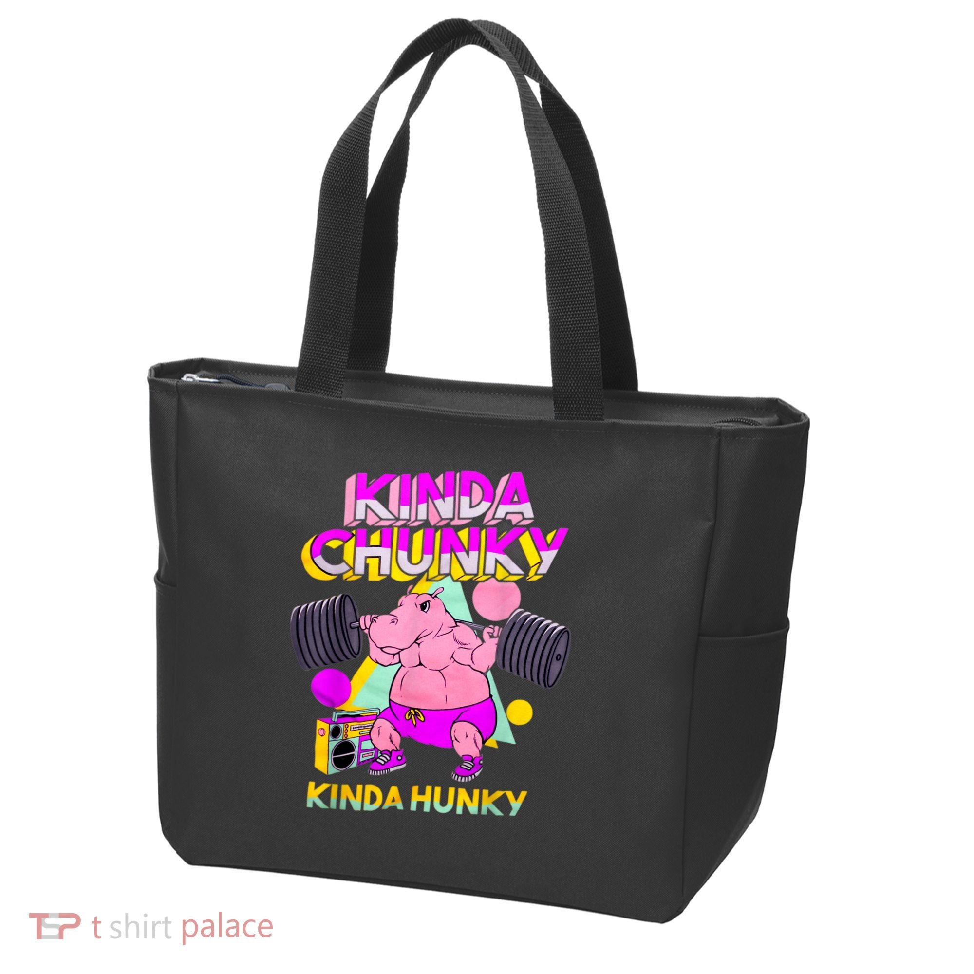 Kinda Chunky Kinda Hunky, Bodybuilding Gym Tote Bag