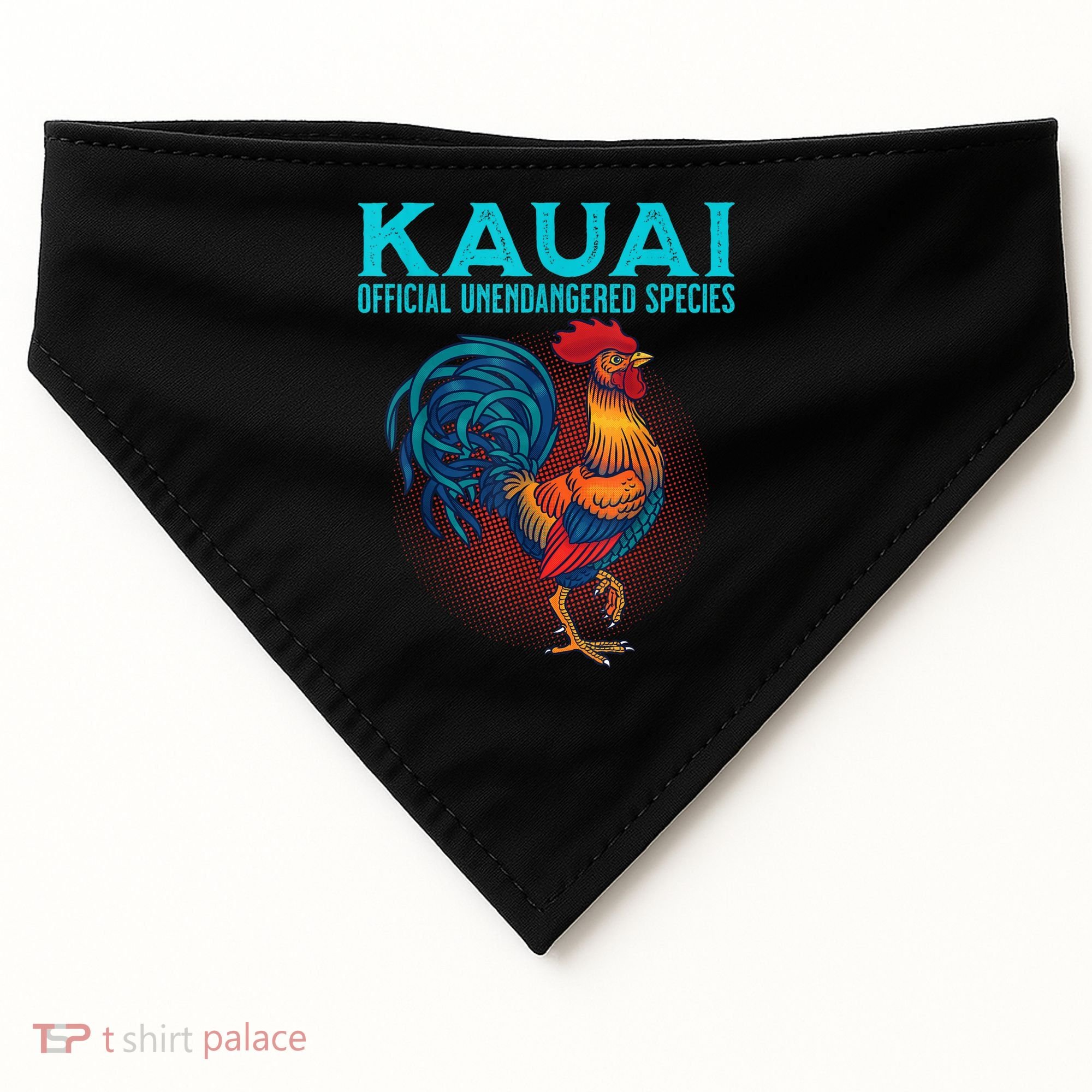 Kauai Chicken USA-Made Doggie Bandana