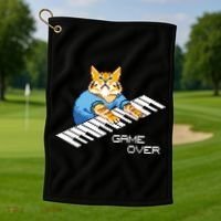 Keyboard Cat Golf Towel thumb 1