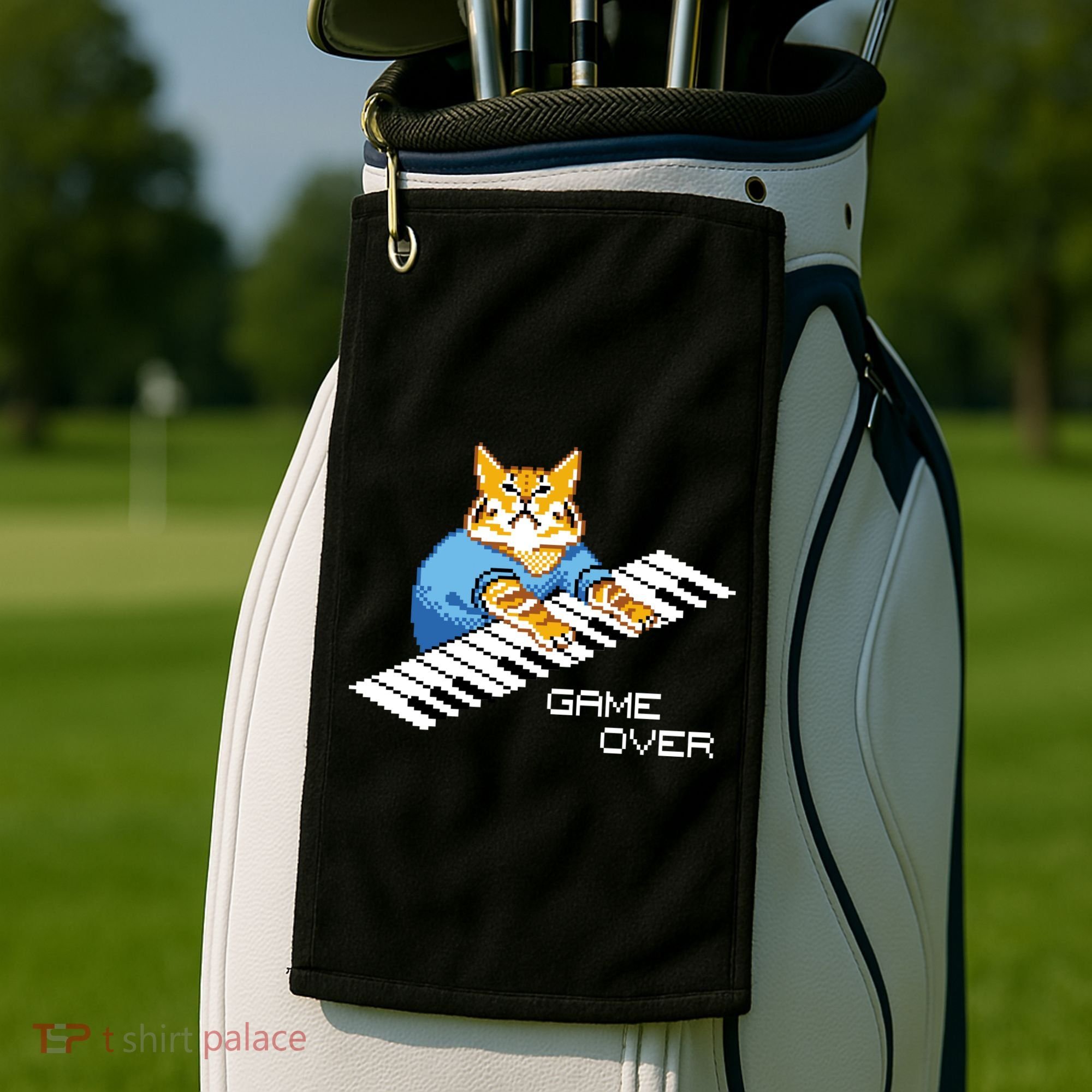 Keyboard Cat Golf Towel