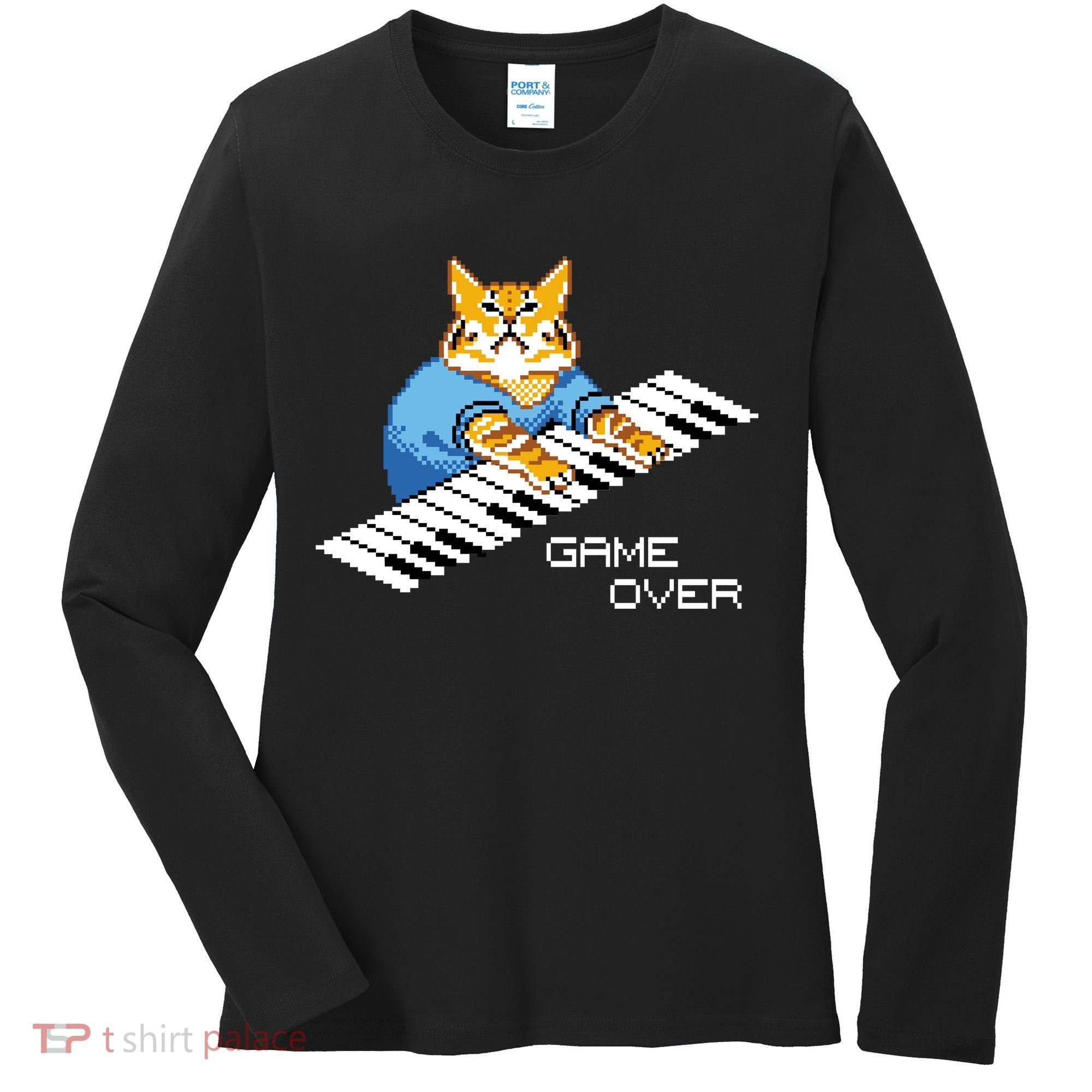 Keyboard Cat Women's Long Sleeve Shirt
