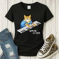 Keyboard Cat Women's T-Shirt thumb 3