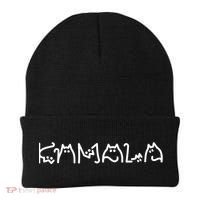 Kamala Cat Letters Typography Font Original Gift Beanie thumb 0
